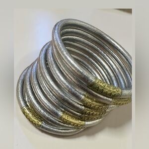 Budhagirl silver bracelet set